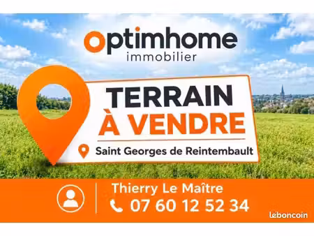 terrain 1 267 m² saint georges de reintembault