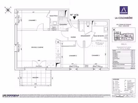 appartement 4 pièces 76 m²