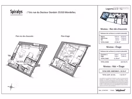 maison 2 pièces 39 m²