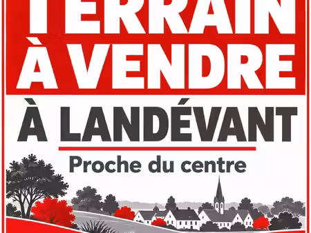 terrain proche du centre ville de landévant
