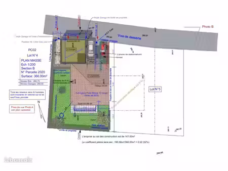la buissiere centre-ville terrain viabilise