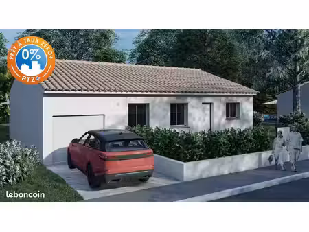 projet de construction d'une maison 60 m² avec terrain à claret (34)
