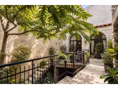 gabian – maison unique 162 m² | cour patio méditerranéen | potentiel rare