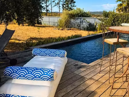 maison avec piscine sans vis-à-vis  vue garrigue – cournonsec