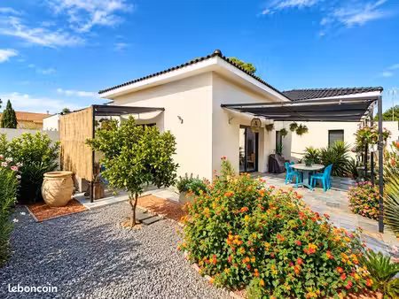 villa contemporaine t4 de plain-pied – 114 m² – terrain 470 m² – pomérols