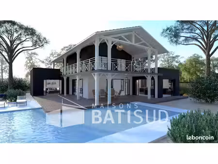projet de construction d'une maison 163 m² avec terrain à audenge (33)