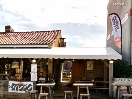 contis-plage / rare - fonds de commerce restaurant + logement t3 + cour intérieure 250 m2 