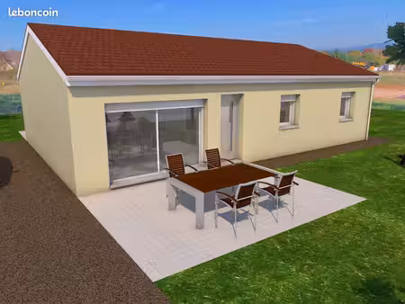 terrain + maison - 90m²