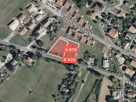 terrain constructible et viabilisés 1000m2