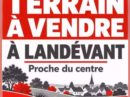 vente terrain à landévant (56690) : à vendre / 492m² landévant