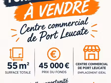 fonds de commerce centre commercial de port-leucate