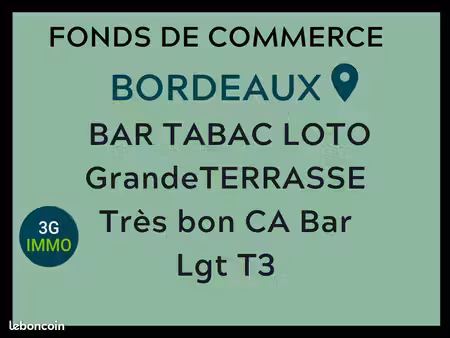 vente fonds de commerce | fonds de commerce | bordeaux | terrasse