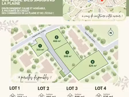 vente parcelle constructible a 25 kms de cholet