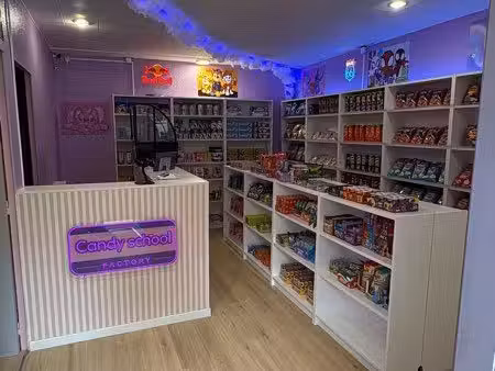 fond de commerce candy shop