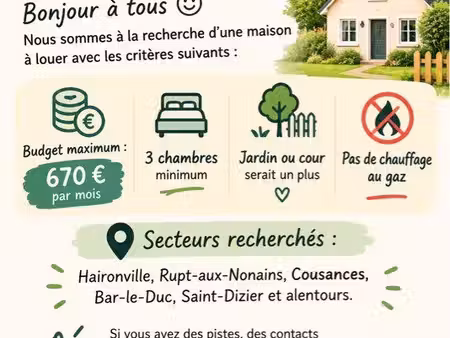 recherche maison à louer