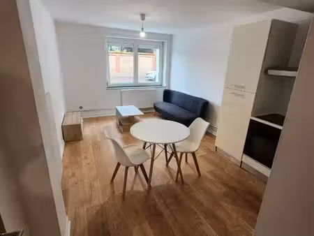 f2 meublé 37m2 rénové avec jardin