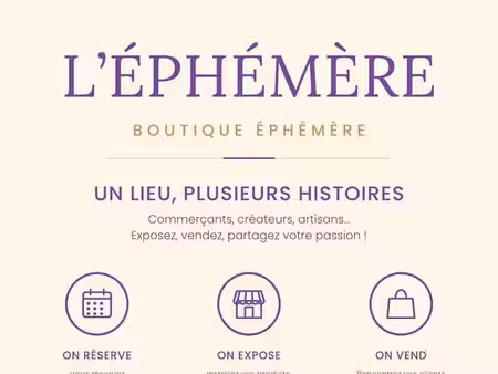 boutique éphémère 60 m² meublée – centre-ville cholet – à la semaine