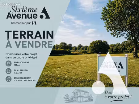 terrain 620 m² lacroix saint ouen
