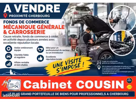 fonds de commerce autos 800 m²