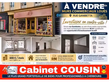 fonds de commerce 45 m²