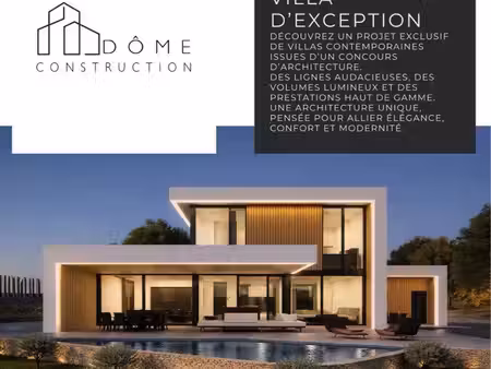 villa d’architecte 160m2 4 chambres  sous sol complet  plein sud