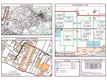 terrain de 330m² constructible sur pia 66380