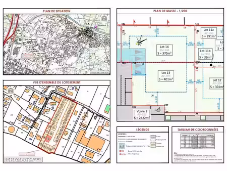 terrain de 401m² constructible sur pia 66380