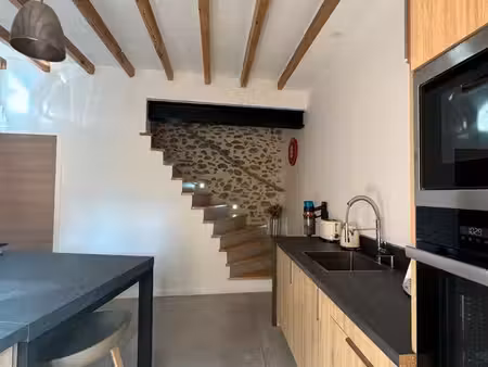 maison de village rénovée avec garage - saint-andré (66690)