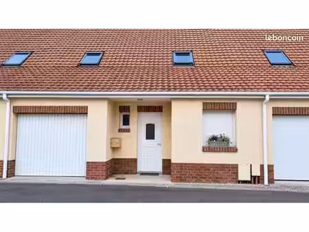 maison mitoyenne 100m2 3 chambres garage jardin