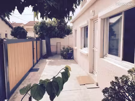 charmante maison 4 faces avec jardin à proximité de la plage – 3 chambres