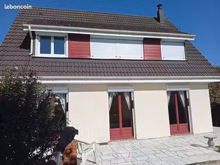 maison à louer à eslettes (76710) – 96 m²  jardin de 610 m²  garage et dépendances