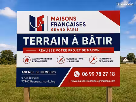 terrain à bâtir de 465 m² à boissy-la-riviere (91)