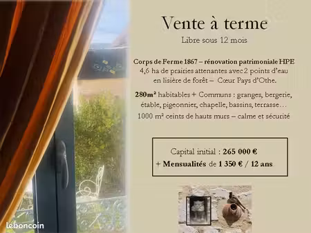 belle demeure 280 m² sur 4 6 ha attenants
