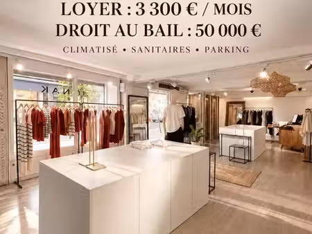 à céder – droit au bail local commercial de 100 m² – saint-paul centre-ville