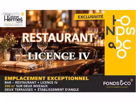 fonds de commerce restaurant 202 m²