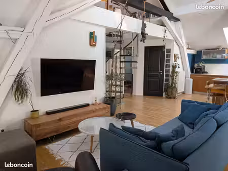 bas rebberg – duplex/loft 70 m² + mezzanine et terrasse