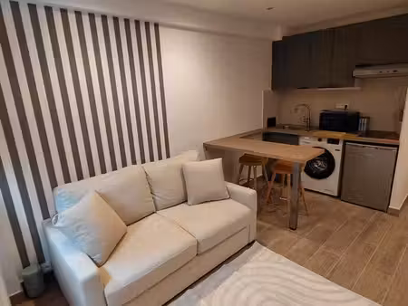 studio meublé rénové de 16 m² – résidence de standing avec piscine