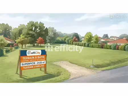 terrain 2 425 m² limoges