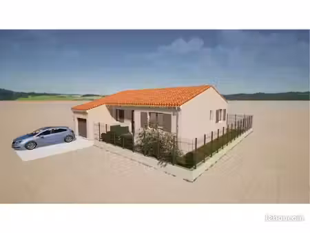 terrain à bâtir 240 m² – permis purgé (maison d'architecte 86 m² pmr + garage) – proximité