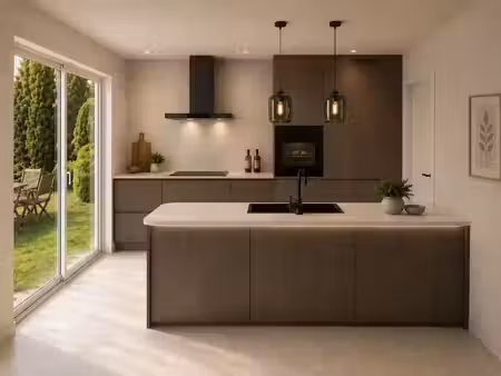 nieuw te bouwen halfopen woning te maarkedal