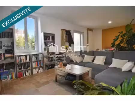maison rénovée  jardin et beaux volumes