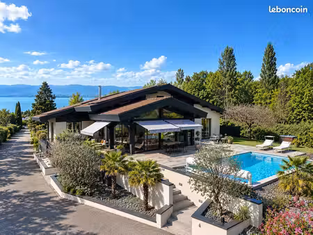 propriété d’exception - villa contemporaine de 428m ²- au bord du lac léman - vue lac -cal