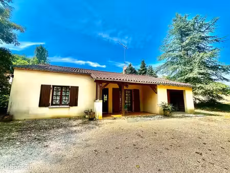 maison 1987 lumineuse- grand terrain de 8000 m2 - à 1 km de villefranche du périgord
