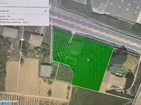 terrain 2 655 m² estillac