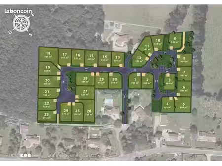 terrain 496 m² feytiat