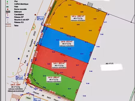 terrain 613 m² viabilisé