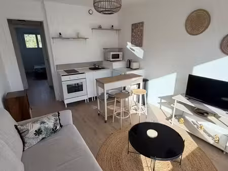 t2 meublé rénové 27m² - certé - balcon  cave  parking