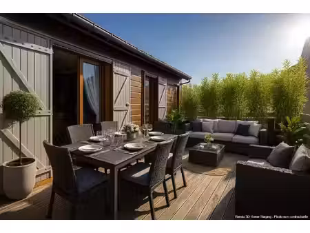 harfleur fleurville  maison t2 avec jardin