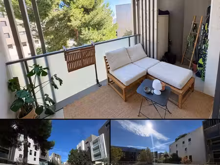 saint jean de védas appartement t2 résidence standing diva avec terrasse et parking