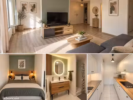 à louer – t2 meublé de 40 m² avec balcon et parking sécurisé